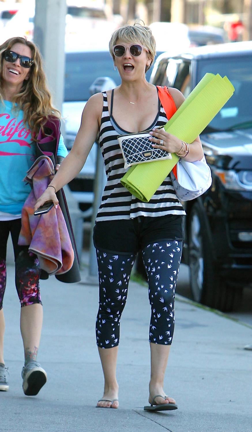 Kaley Cuoco Out in Brentwood – Celeb Donut