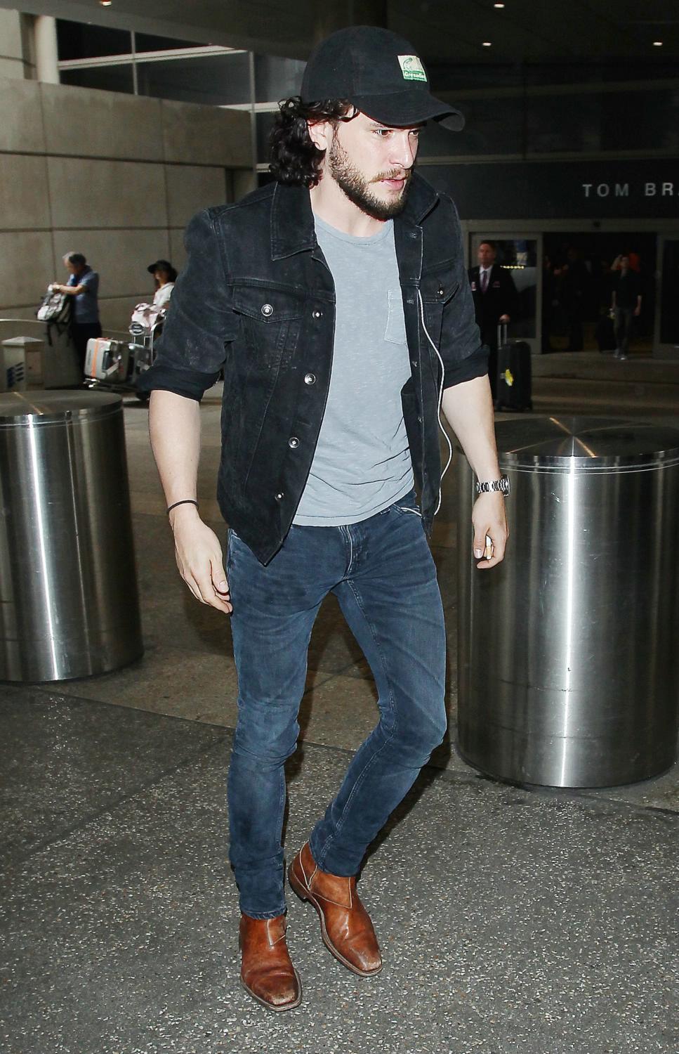 Kit Harrington Arrives at LAX Airport