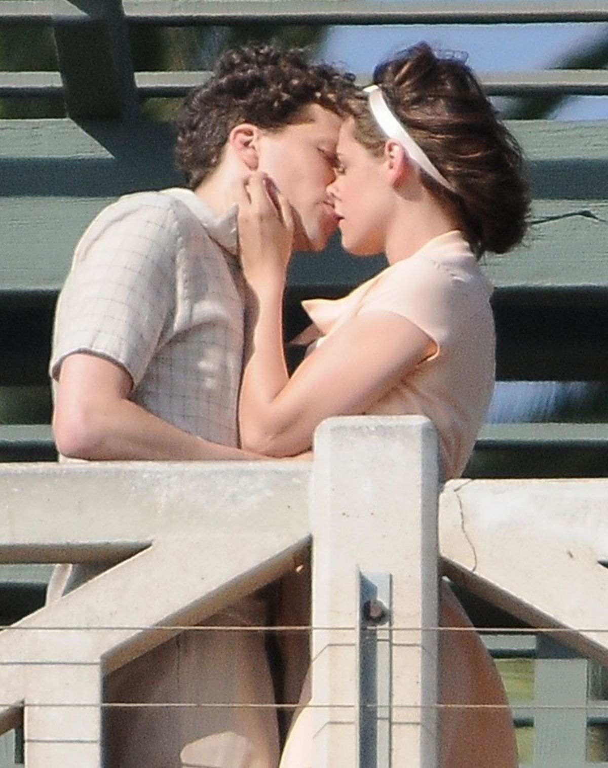 Kristen Stewart Kisses Jesse Eisenberg As The Film Untitled Woody Allen Project-4