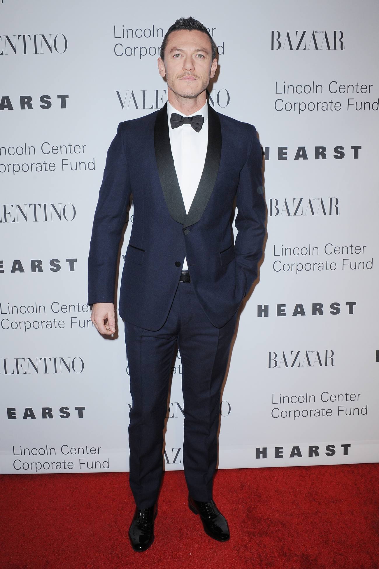 Luke Evans arrives at An Evening Honoring Valentino Lincoln Center Corporate Fund Gala