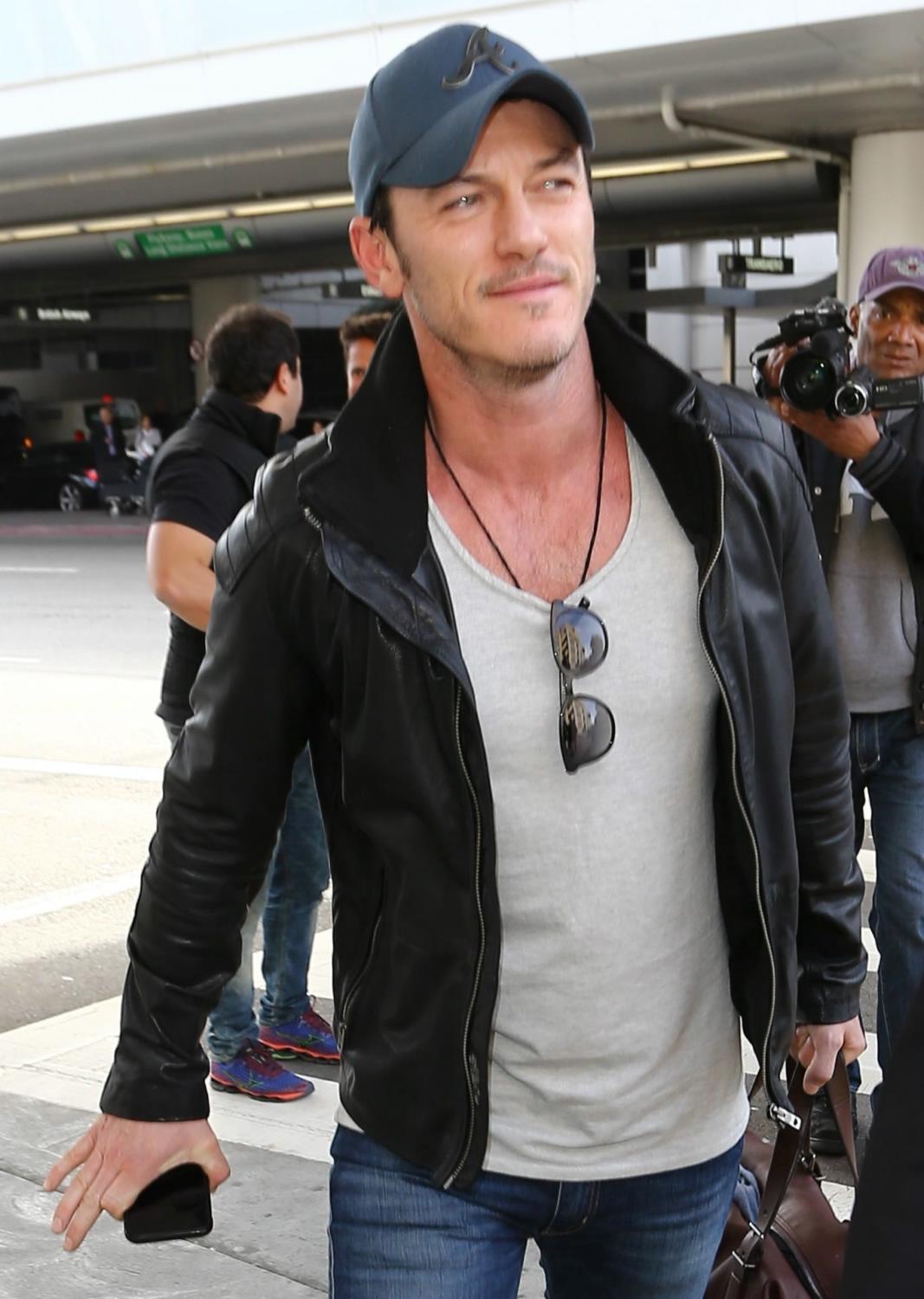 Luke Evans Arrives At LAX Airport