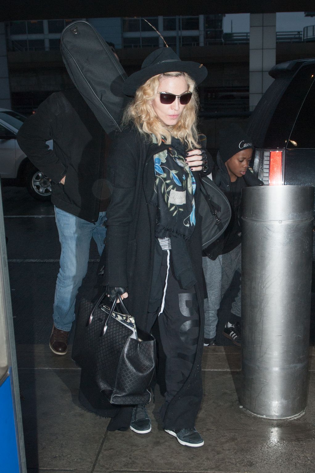 Madonna Arrives At JFK Airport