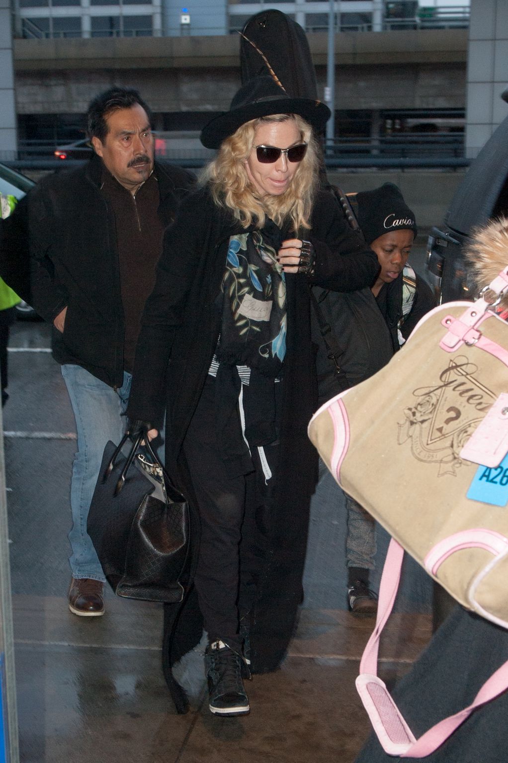Madonna Arrives At JFK Airport-4