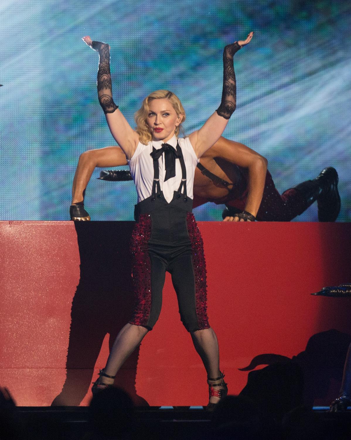 Madonna Performs at Brit Awards -1