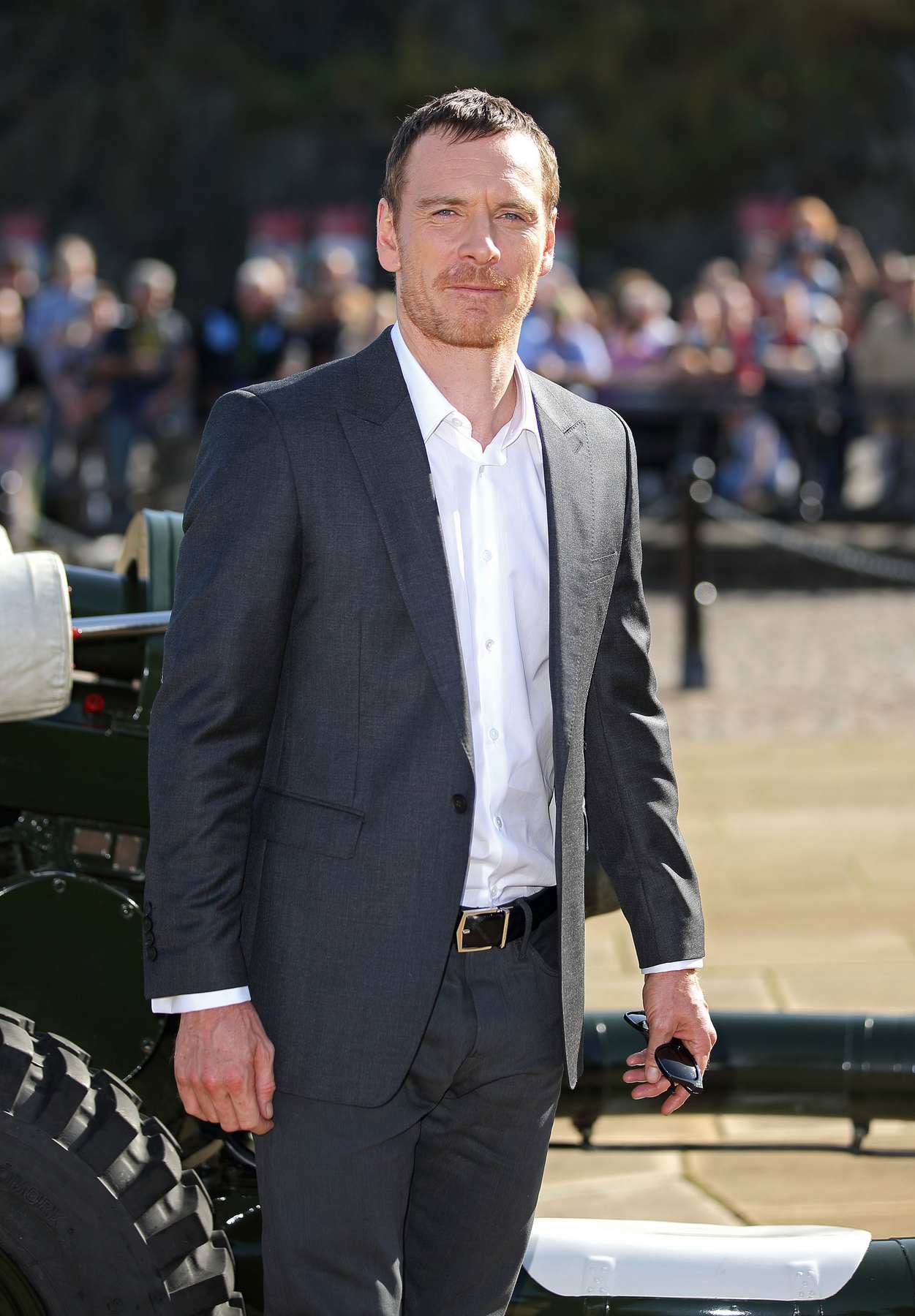 Michael Fassbender Looks Handsome at Macbeth Photocall and Premiere