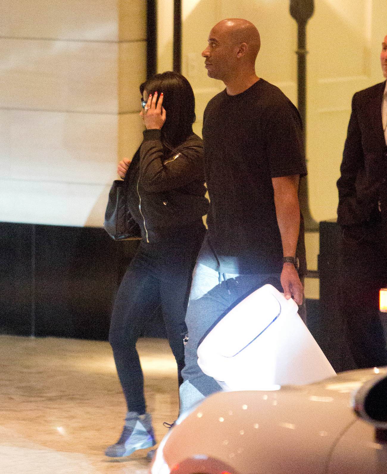 Nicki Minaj Leaving London Hotel With Her Bodyguard in West Hollywood ...