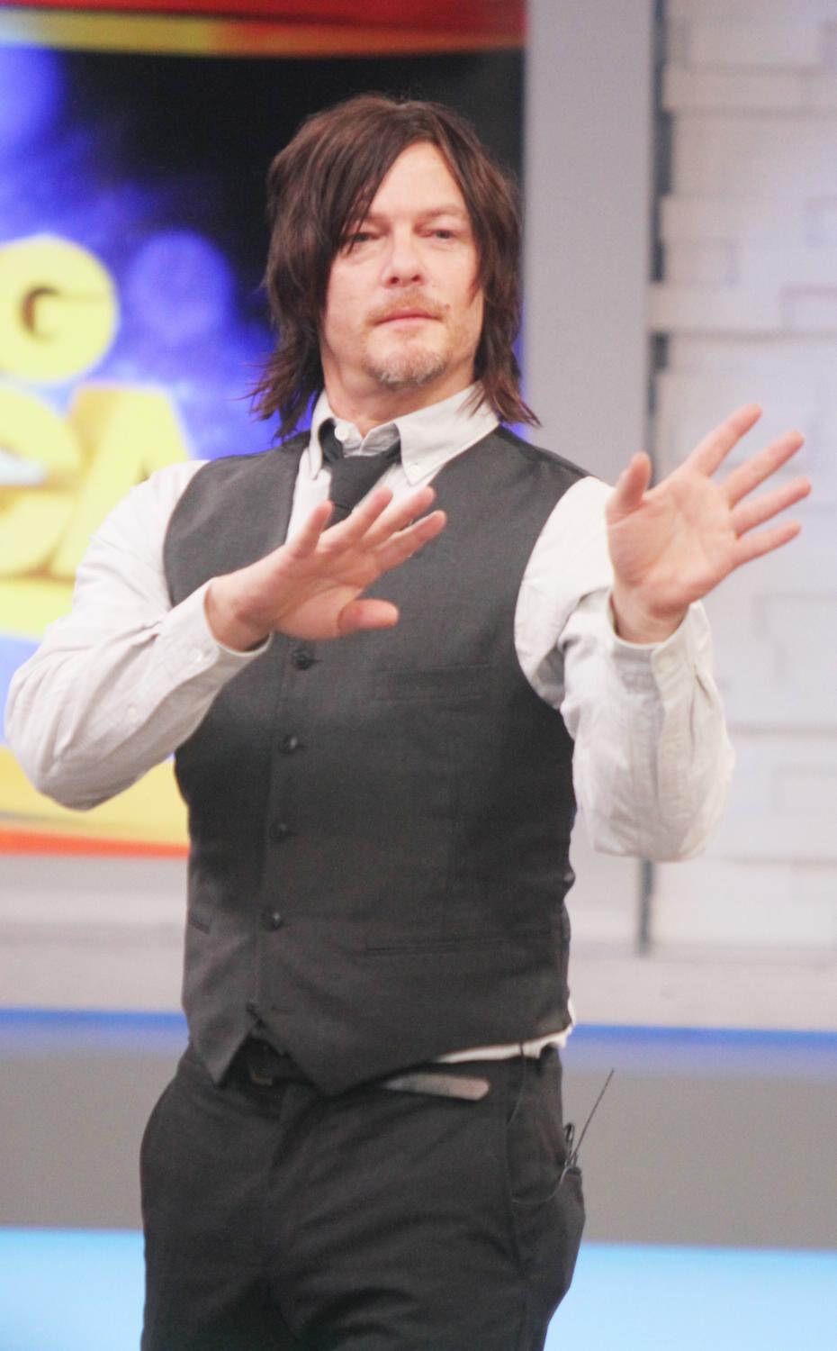 Norman Reedus Promotes The Walking Dead on GMA