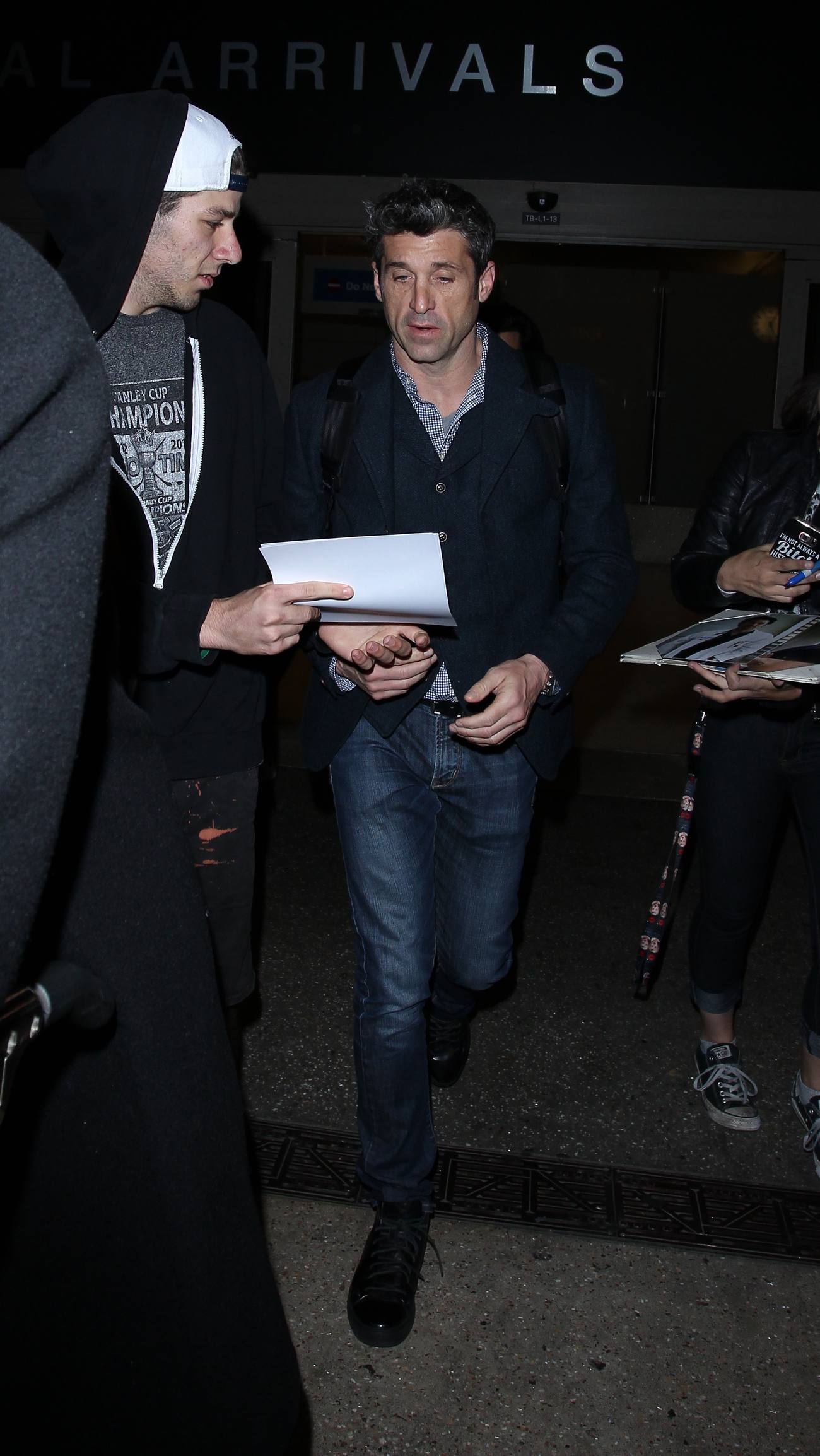 Patrick Dempsey Arrives at LAX Airport Dec nd