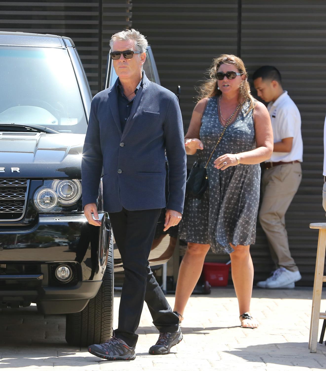 Pierce Brosnan Out With Wife Keely in Nobu