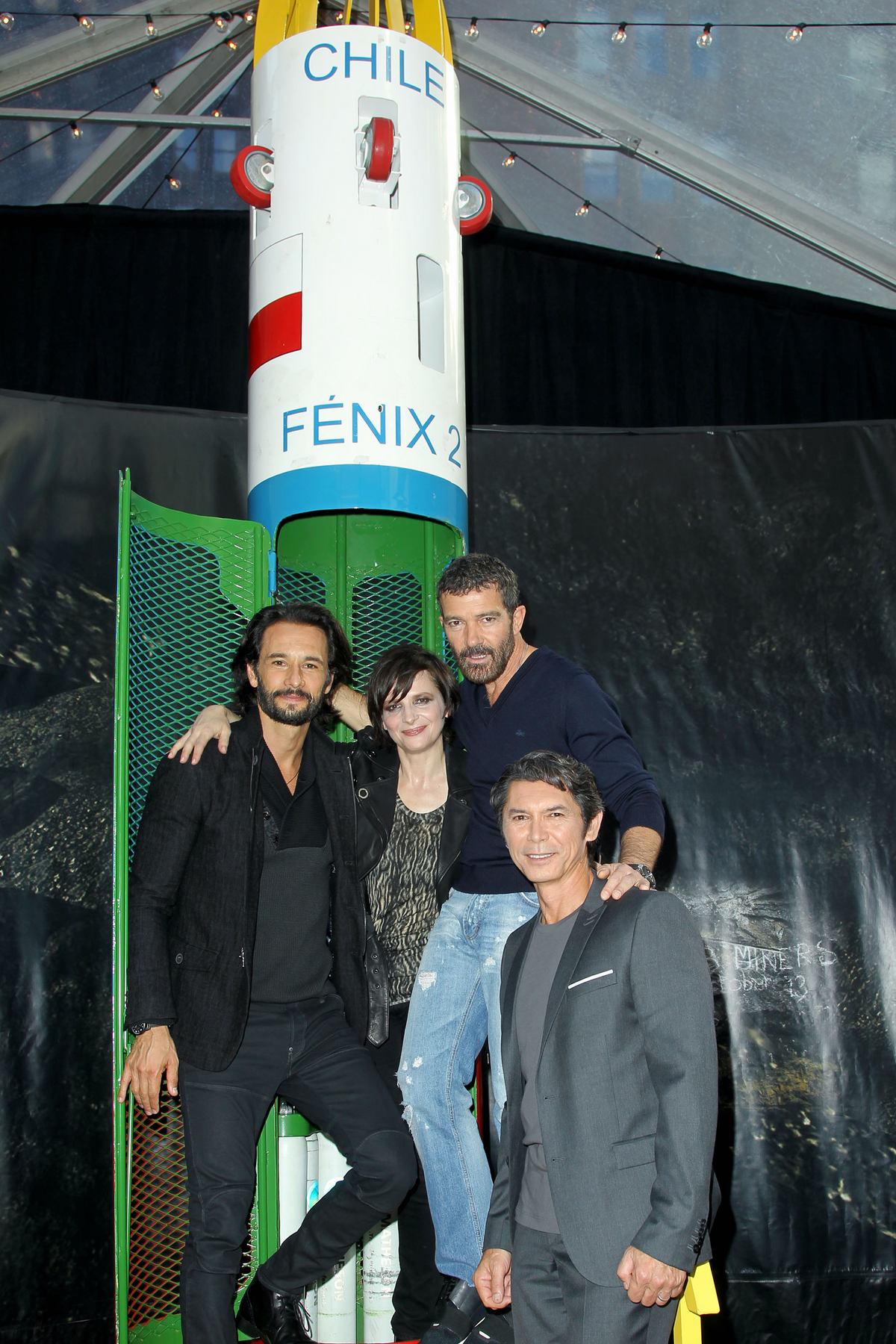 Rodrigo Santoro, Juliette Binoche and Antonio Banderas at The Film Promotion