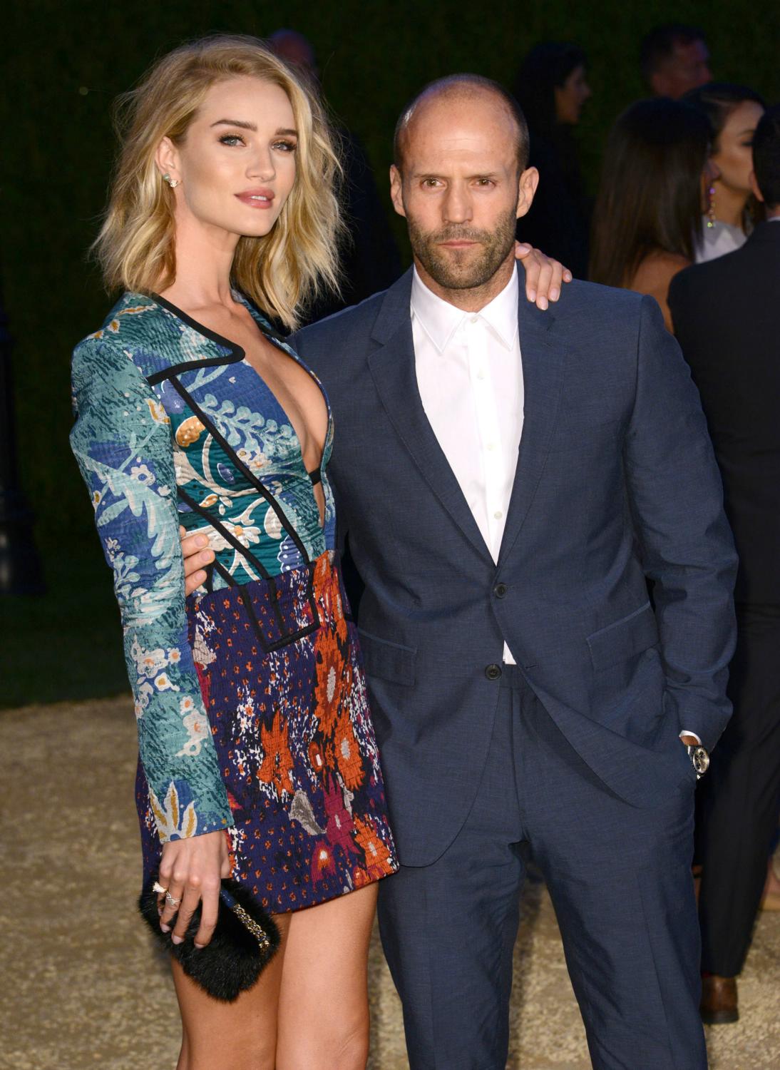 Rosie Huntington-Whiteley and Jason Statham ate Burberry London In Los Angeles event