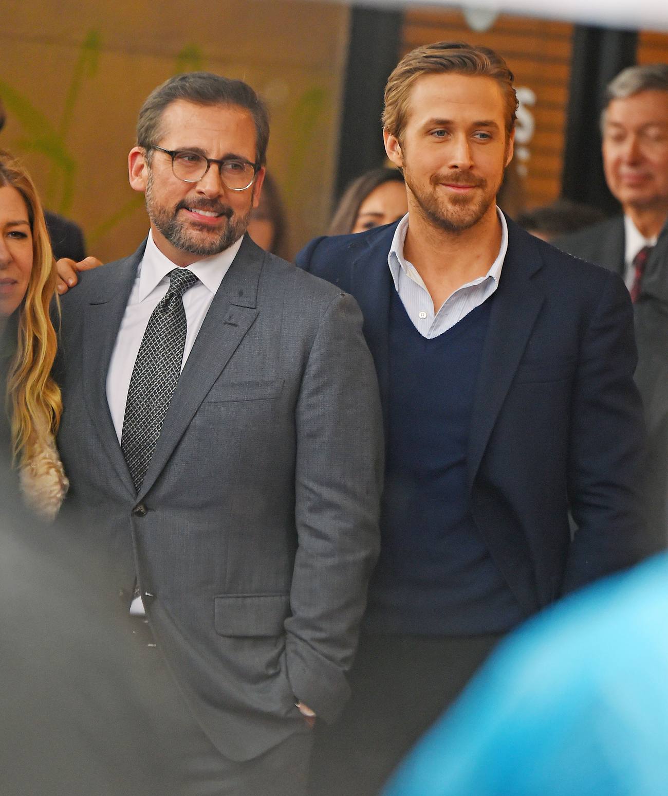 Ryan Gosling at Steve Carells Walk Of Fame Ceremony
