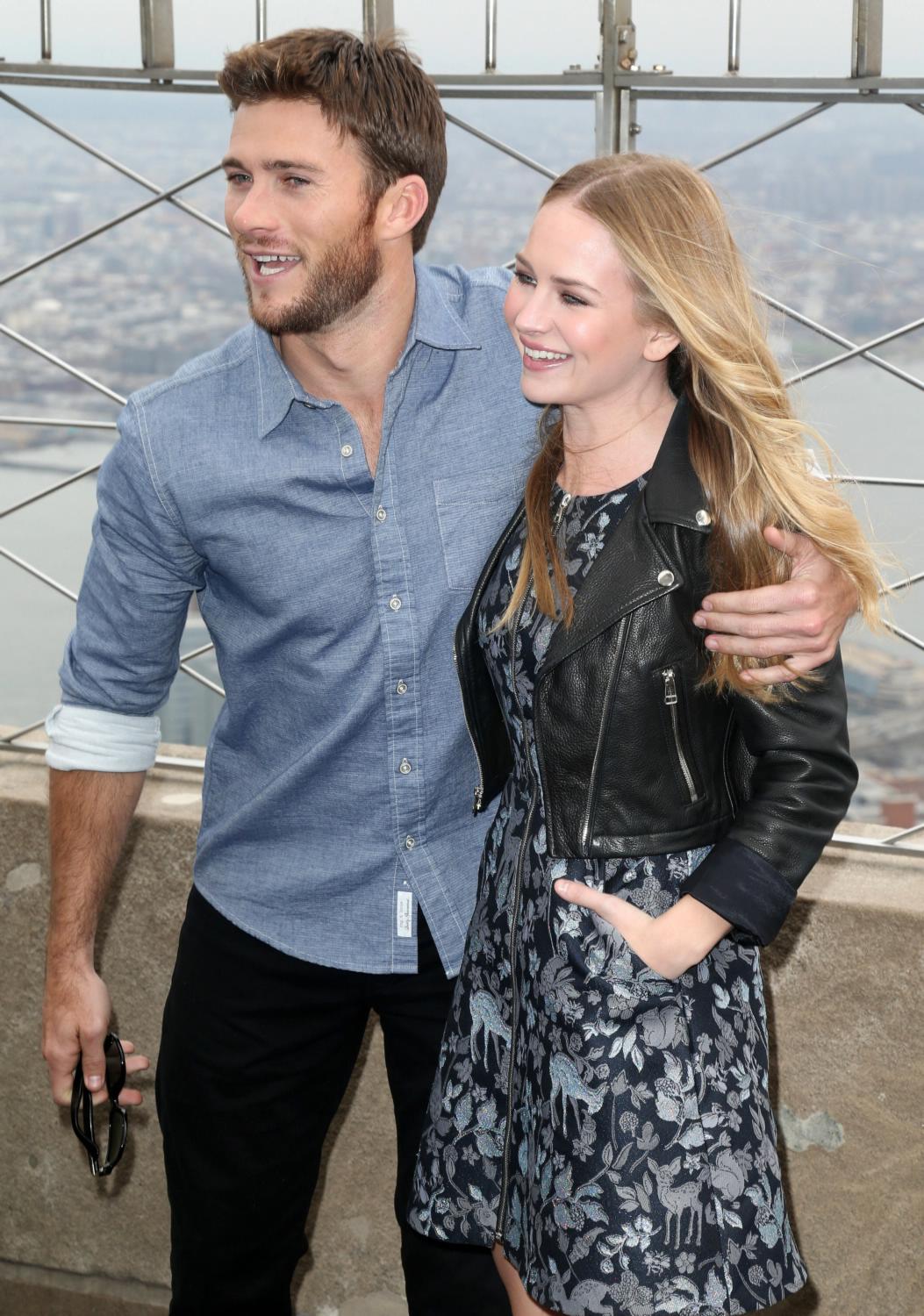 Scott Eastwood and Britt Robertson Visit The Empire State Building