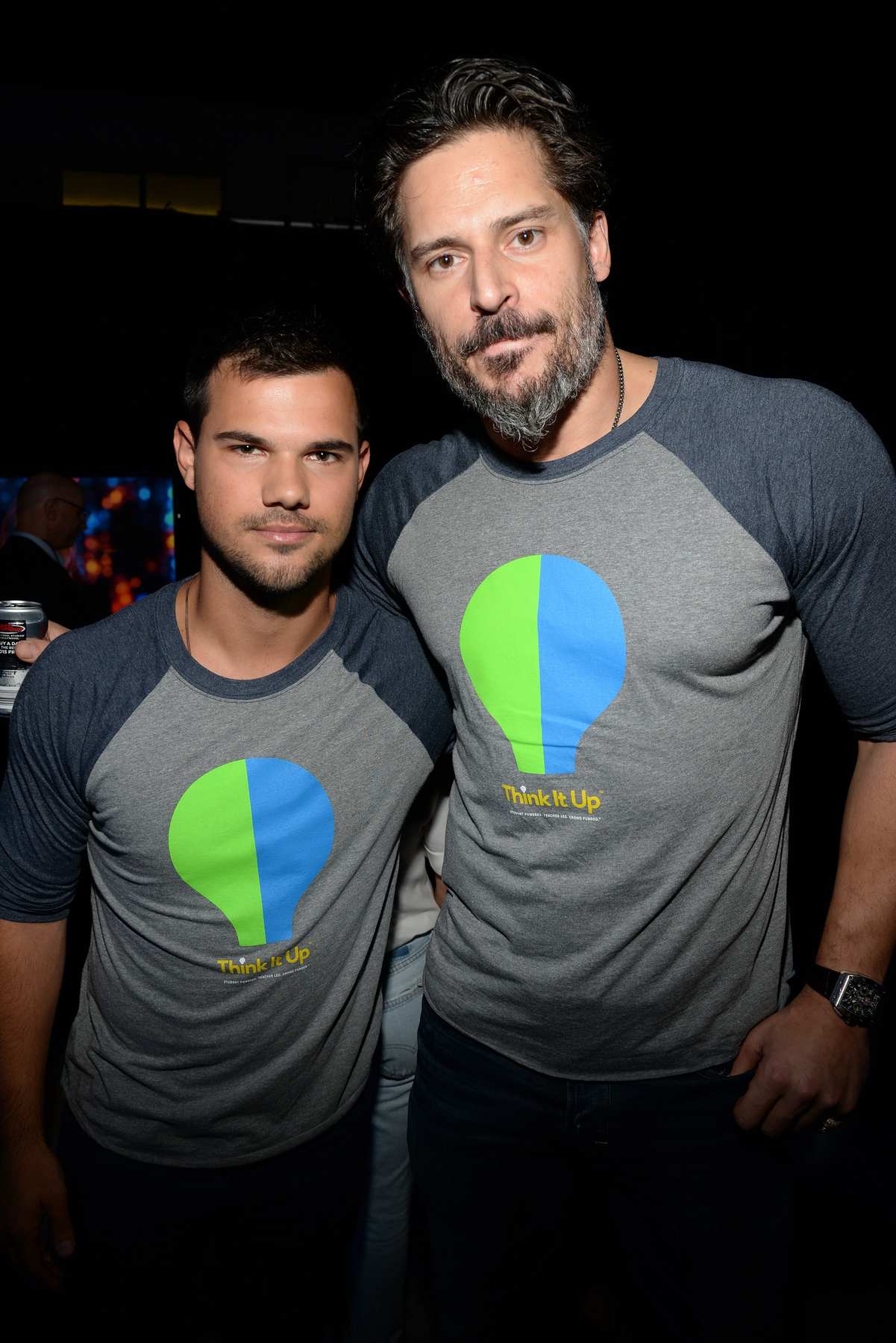 Taylor Lautner w Austin Mahone and Joe Manganiello at Think It Up Event