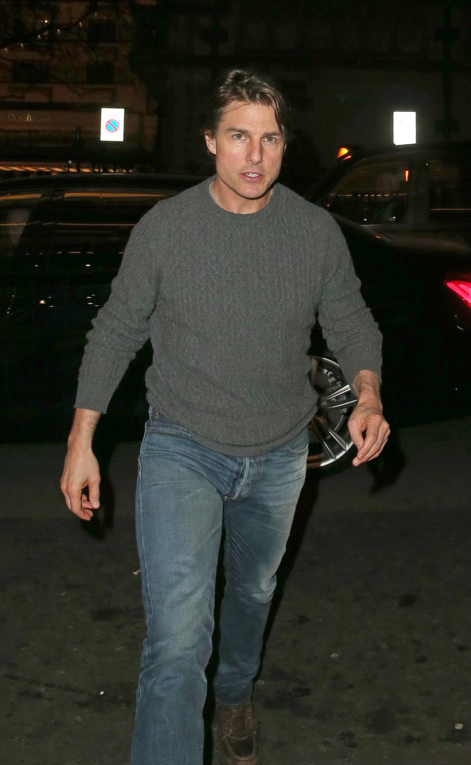 Tom Cruise Arrives His London Hotel