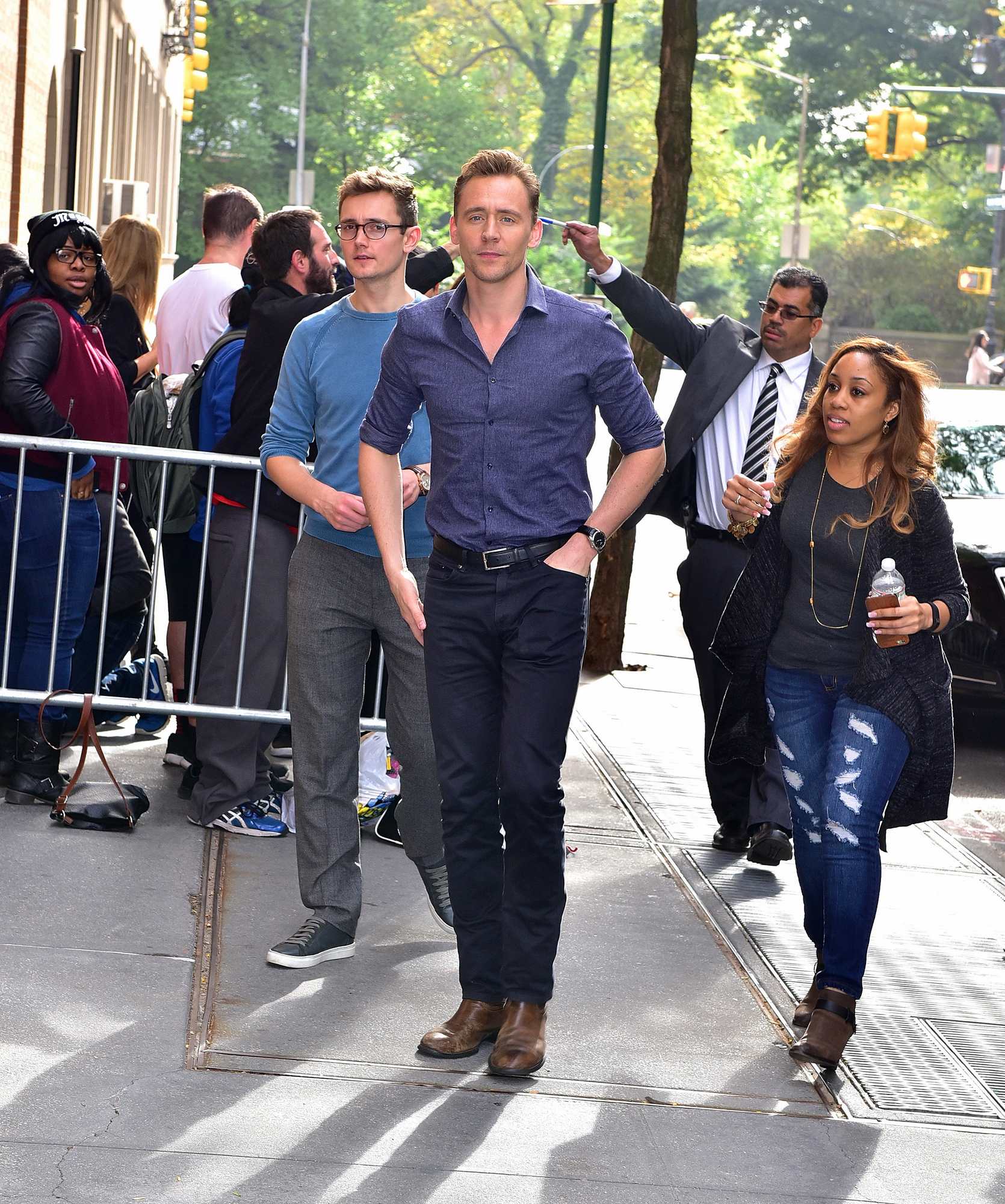 Tom Hiddleston Leaves The Today Show in NYC-2