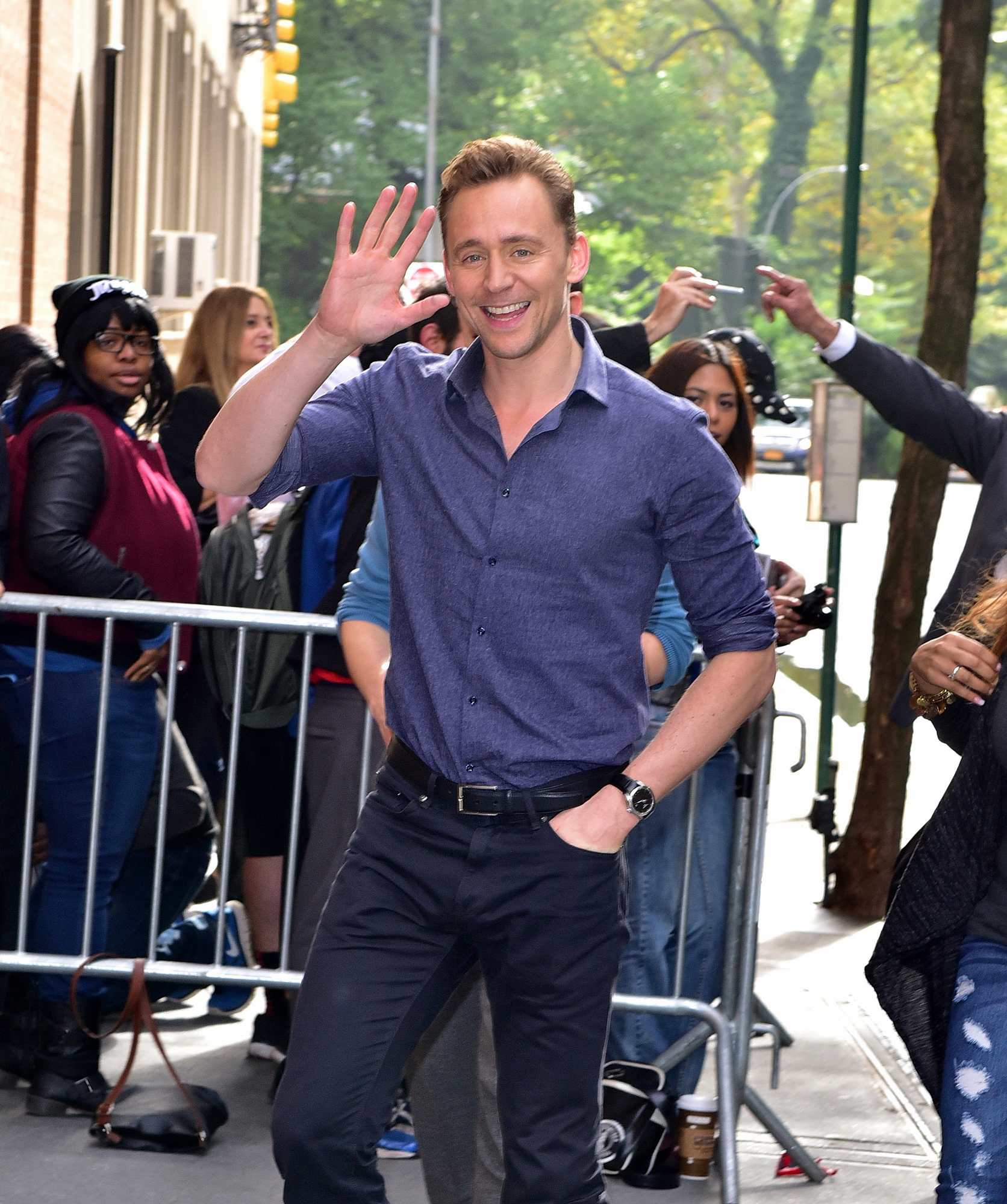 Tom Hiddleston Leaves The Today Show in NYC-4