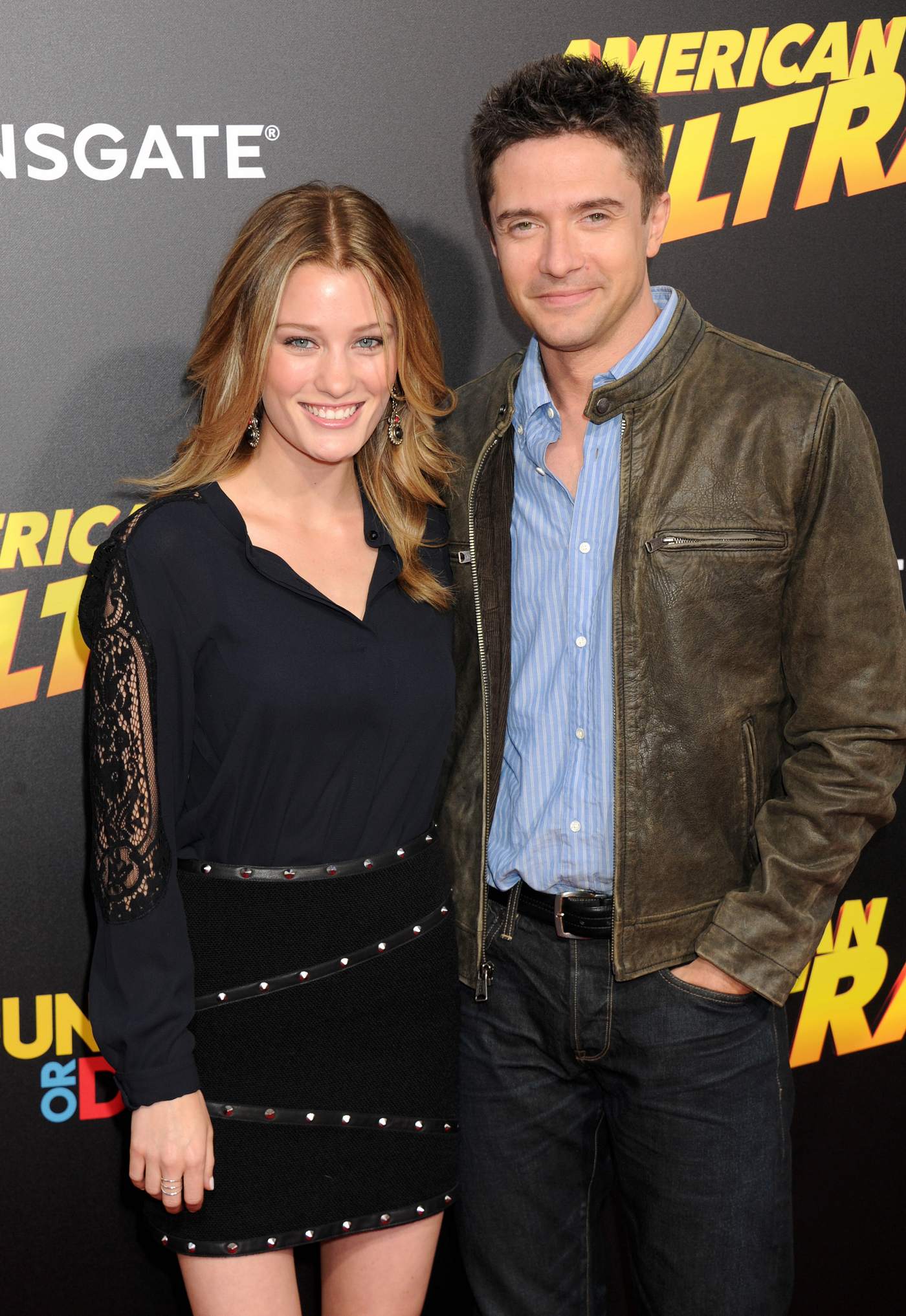 Topher Grace and Ashley Hinshaw at American Ultra LA Premiere – Celeb Donut