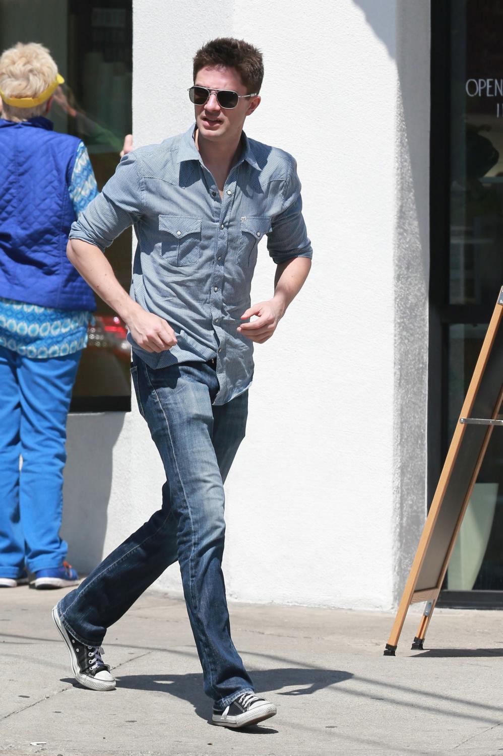 Topher Grace Out For Lunch in Los Feliz