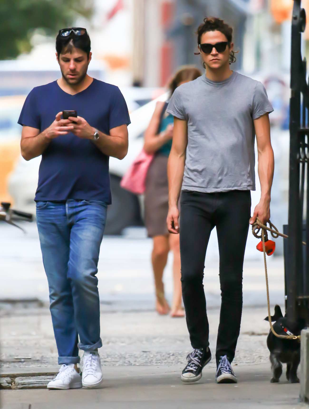 Zachary Quinto Romantic Stroll with Miles McMillan in NYC 