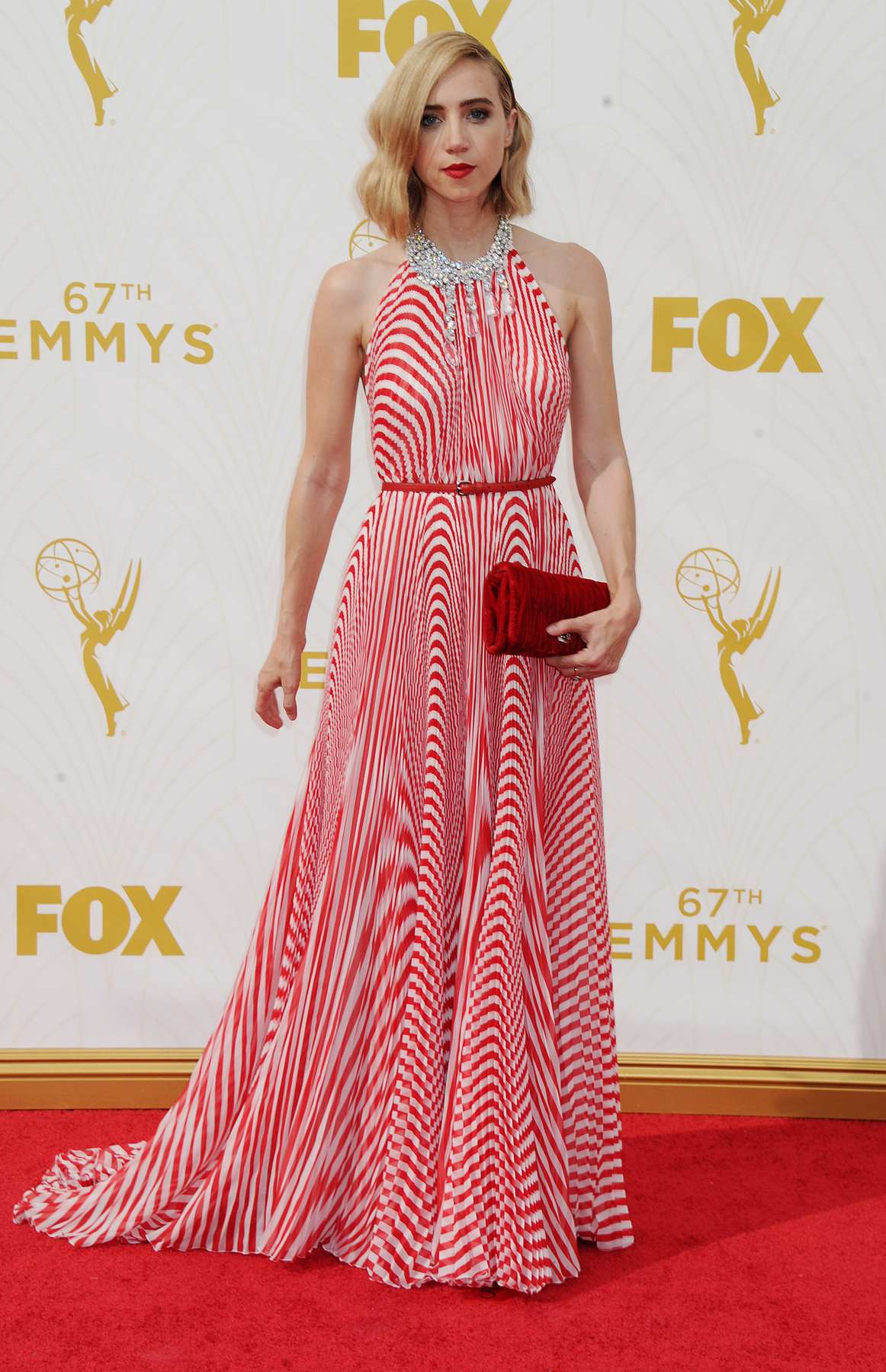 Zoe Kazan arrives at Annual Primetime Emmy Awards
